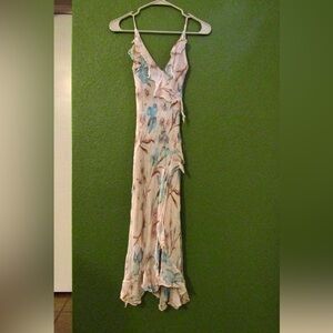 Floral v-neck Y2K Maxi Dress